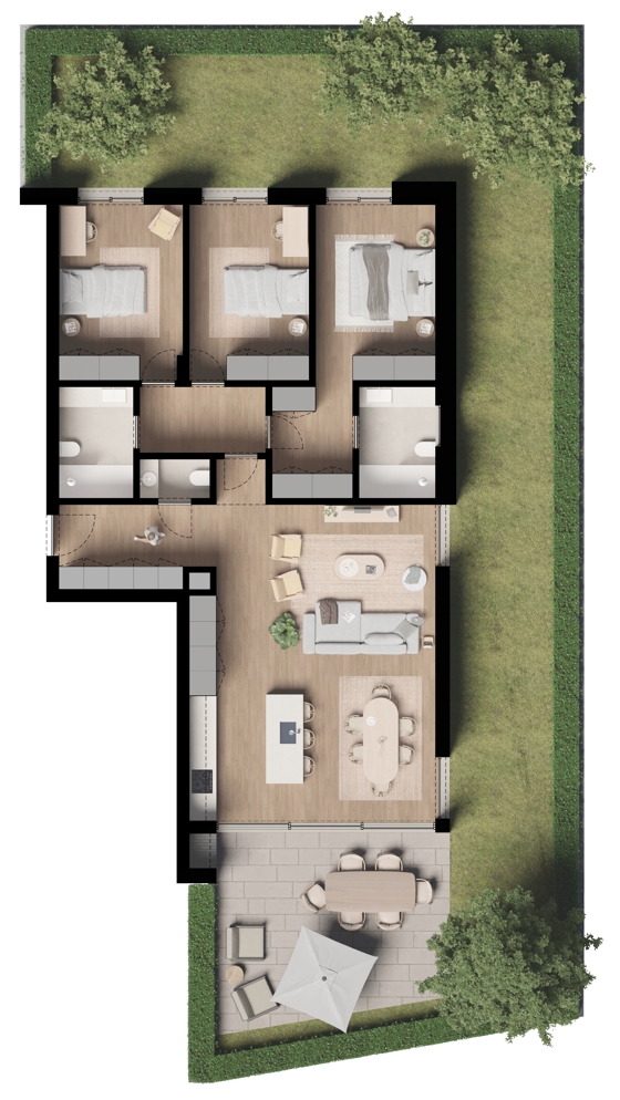 Planta T3 - R/C Jardim
